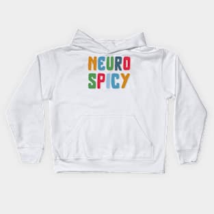 Neurospicy in colors Kids Hoodie